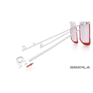 FIX mocowanie drutów INOX - komplet 2 szt