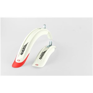 KIDO 16 LONG - kpl. bia/cze, set whi/red