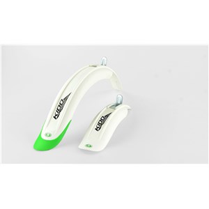 KIDO 16 LONG - kpl. bia/zie, set whi/gre