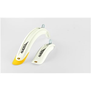 KIDO 16 LONG - kpl. bia/zól, set whi/yel