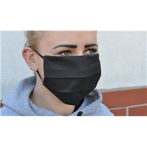 Maseczka LUX czarna/ Face mask black