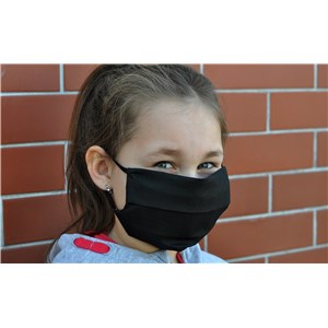 Maseczka LUX KID czarna/ Face mask black