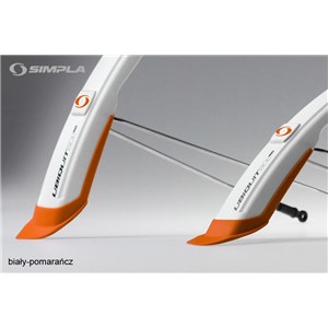 UBIQUIT 45 LONG - kpl. bia/pom set whi/ora